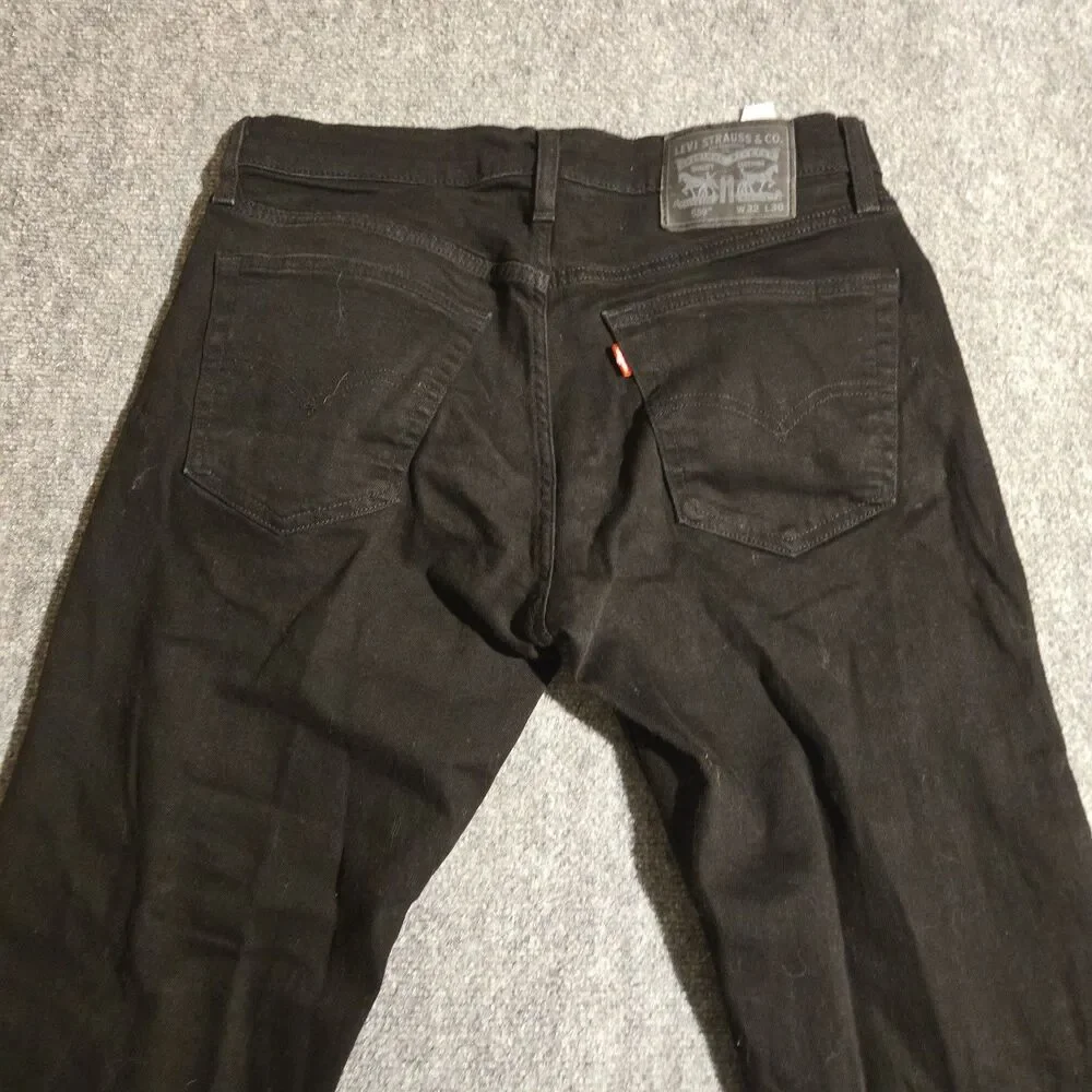 Levi's 559 Denim Jeans Men Size 32x30 Black Pants Relaxed Fit Straight Dark Wash
